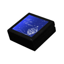 Fröhliche funkelnde Sterne des Weihnachtenw. Geschenkbox