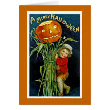 Fröhliche Halloween-Jack o Laterne Karte