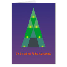 Fröhliche Weihnachten Christbaum Grußkarten