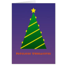 Fröhliche Weihnachten Christbaum Karte
