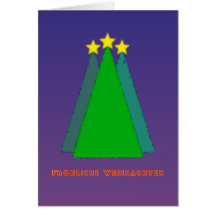 Fröhliche Weihnachten Christbaum Karten