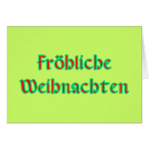 fröhliche Weihnachten Grußkarte