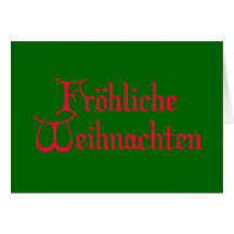 fröhliche Weihnachten Karte