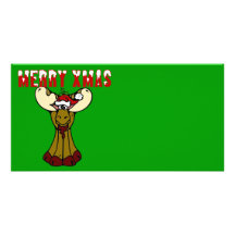 Fröhliche Weihnachtselche Bild Karte
