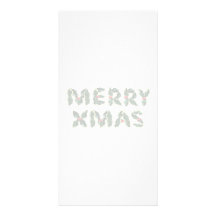 Fröhliche Weihnachtsstechpalme Foto Karten