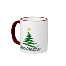 Fröhlicher Weihnachtsbaum-Becher Kaffee Tasse