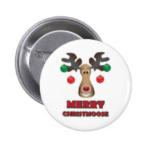 Fröhliches Christmoose! Anstecknadel