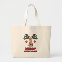 Fröhliches Christmoose! Einkaufstaschen