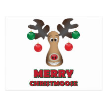 Fröhliches Christmoose! Postkarte