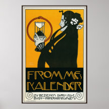Frommes Kalender durch Koloman Moser, 1899 Posterdruck