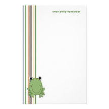 Frosch • Briefpapier Bedrucktes Papier
