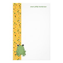 Frosch • Briefpapier Personalisierte Druckpapiere