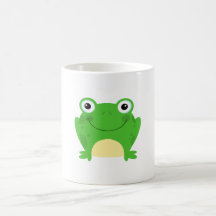Frosch-Frosch-amphibisch grünes niedliches Cartoon Teetasse
