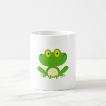 Frosch-Frosch-amphibisch grünes niedliches Cartoon Kaffeehaferl