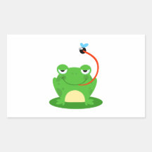 Frosch-Frosch-amphibisch lustiges Wanzen-Cartoon-T Sticker