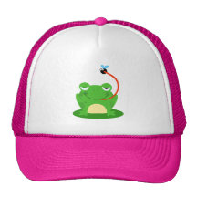 Frosch-Frosch-amphibisch lustiges Wanzen-Cartoon-T Baseball Mützen