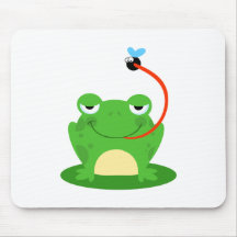 Frosch-Frosch-amphibisch lustiges Wanzen-Cartoon-T Mousepad