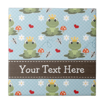 Frosch-Keramik-Fliese Trivet Prinz-Bezaubern