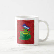 Frosch mit Schmetterling tassen