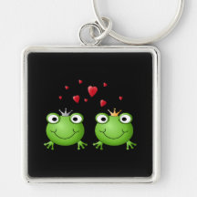 Frosch-Paare mit Herzen Schlüsselband