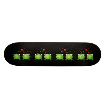 Frosch-Paare mit Herzen Personalisiertes Skateboarddeck