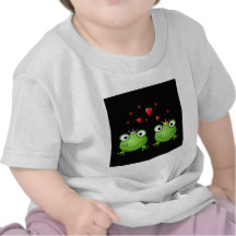 Frosch-Paare mit Herzen T-shirt