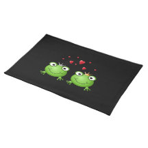 Frosch-Paare mit Herzen Tisch Sets