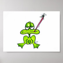 Frosch-Plakat für Kinderraum