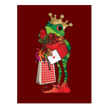 Frosch-Prinz der Herzen Postkarten