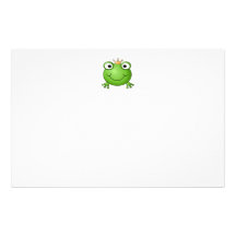 Frosch-Prinz. Glücklicher Frosch Individuelles Büropapier