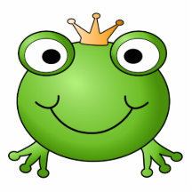 Frosch-Prinz. Glücklicher Frosch Fotostatue