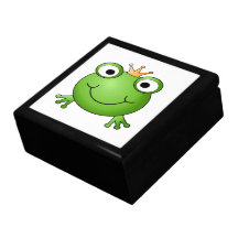 Frosch-Prinz. Glücklicher Frosch Erinnerungskiste