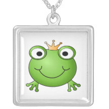 Frosch-Prinz. Glücklicher Frosch Halskette