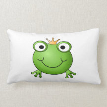 Frosch-Prinz. Glücklicher Frosch Zierkissen
