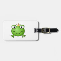 Frosch-Prinz. Glücklicher Frosch Koffer Anhänger