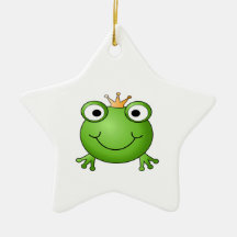 Frosch-Prinz. Glücklicher Frosch Weihnachtsbaum Ornament