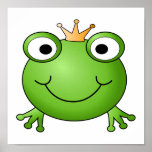 Frosch-Prinz. Glücklicher Frosch Posterdruck