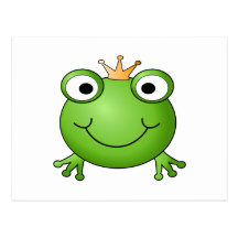 Frosch-Prinz. Glücklicher Frosch Postkarten