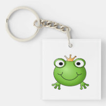 Frosch-Prinz. Glücklicher Frosch Schlüsselring