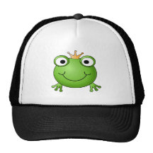 Frosch-Prinz. Glücklicher Frosch Truckerkappen