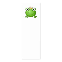 Frosch-Prinz. Glücklicher Frosch Visitenkarten