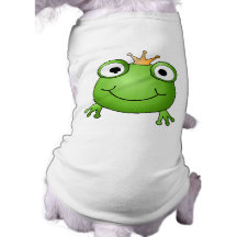 Frosch-Prinz. Lächelnder Frosch mit einer Krone Hund Tshirts