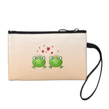 Frosch-Prinz und Frosch-Prinzessin, mit Herzen