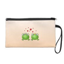 Frosch-Prinz und Frosch-Prinzessin, mit Herzen