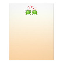Frosch-Prinz und Frosch-Prinzessin, mit Herzen Personalisierte Einladung