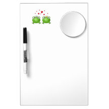Frosch-Prinz und Frosch-Prinzessin, mit Herzen Whiteboards