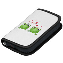 Frosch-Prinz und Frosch-Prinzessin, mit Herzen Mappen