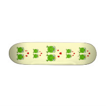 Frosch-Prinzessin und Frosch-Prinz, mit Herzen Individuelle Decks