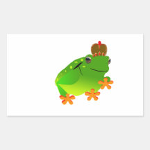 Frosch Rechteckige Sticker