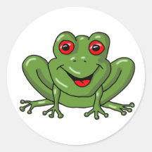Frosch Runder Aufkleber
